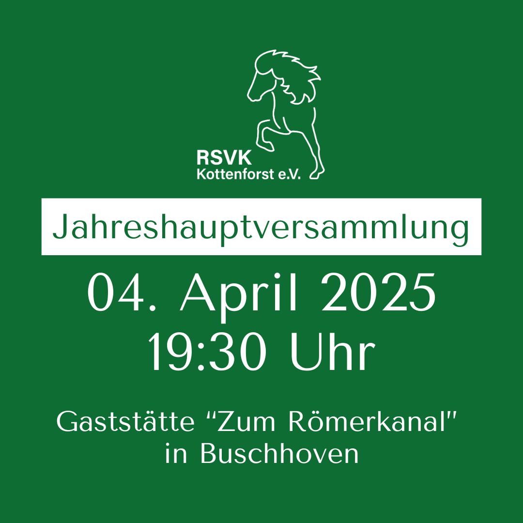Jahreshauptversammlung 2025