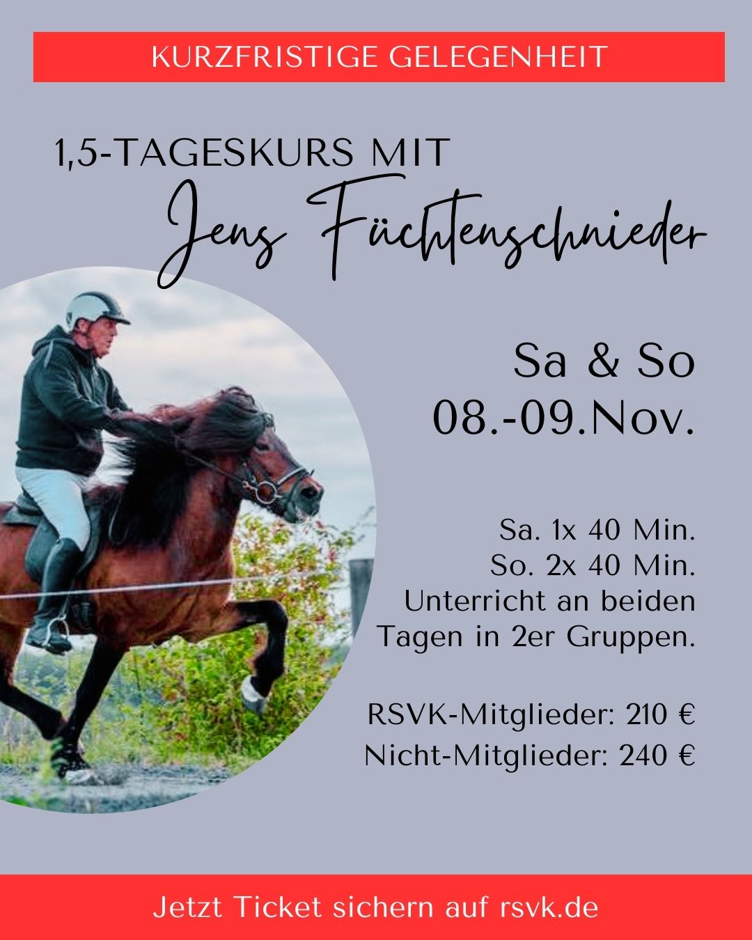 Jens Füchtenschnieder-Kurs im November 2025