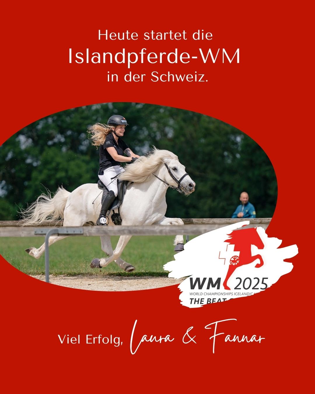 Islandpferde WM - Laura & Fannar starten für DE