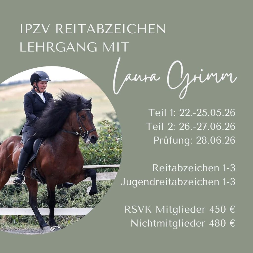 Laura Grimm Reitabzeichen 2026 RSVK