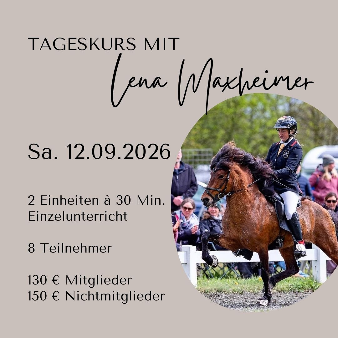 Kurstag mit Lena Maxheimer 2026 beim RSVK