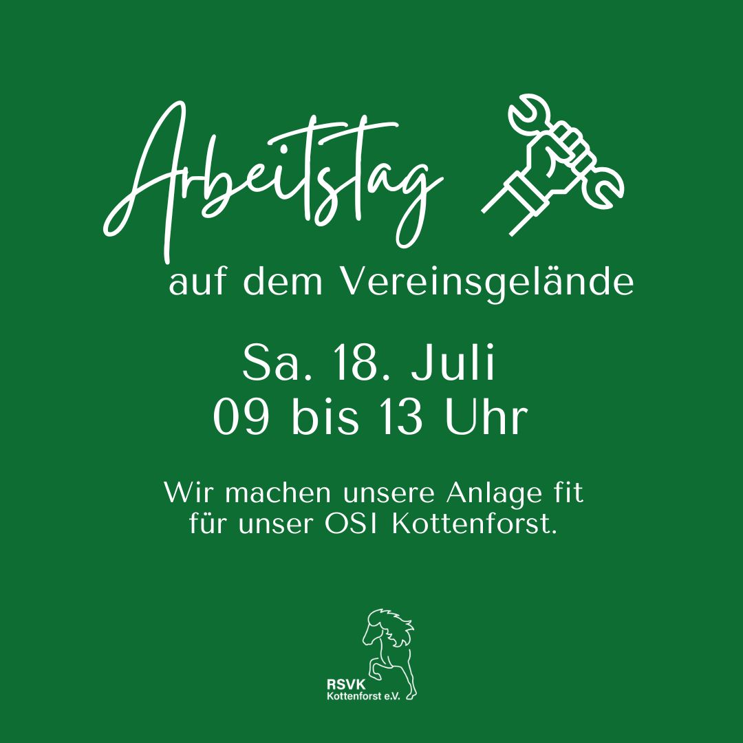Arbeitstag Vereinsgelände RSVK 2026