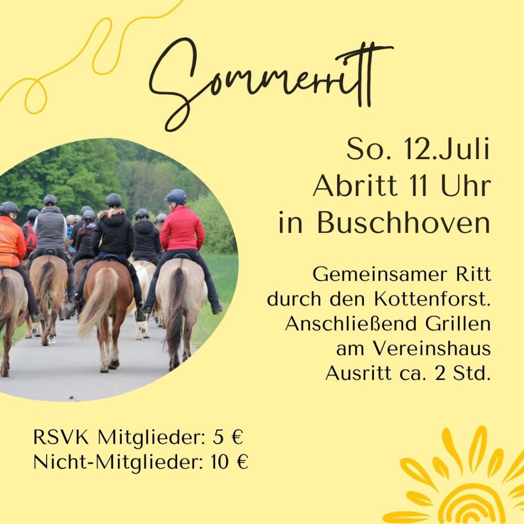Sommerritt Reitsportvereinigung Kottenforst 2026